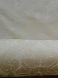 SCALAMANDRE DIANA DAMASK CLASSY RENAISSANCE WHITE COTTON BTY