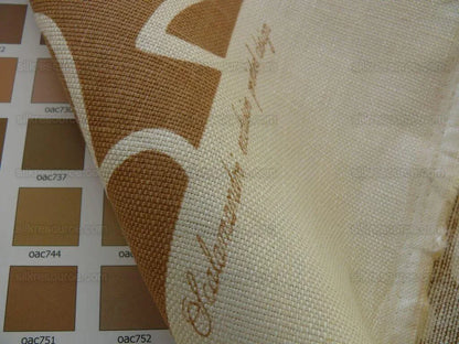 by yard Scalamandre Yang Linen Print Tan On Beige Matisse Style Drawing MSRP USD 225/y