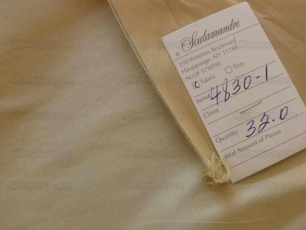 By ydScalamandre Adelaide Silk Taupe Beige Taffeta Pearly Light Weight MSRP USD 180/Y