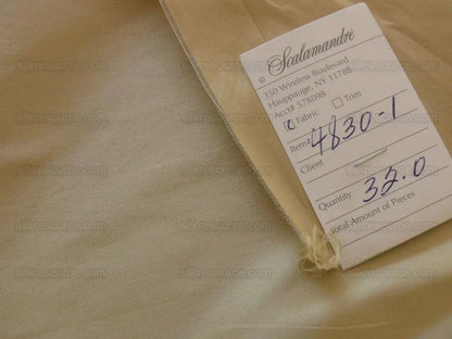 By ydScalamandre Adelaide Silk Taupe Beige Taffeta Pearly Light Weight MSRP USD 180/Y