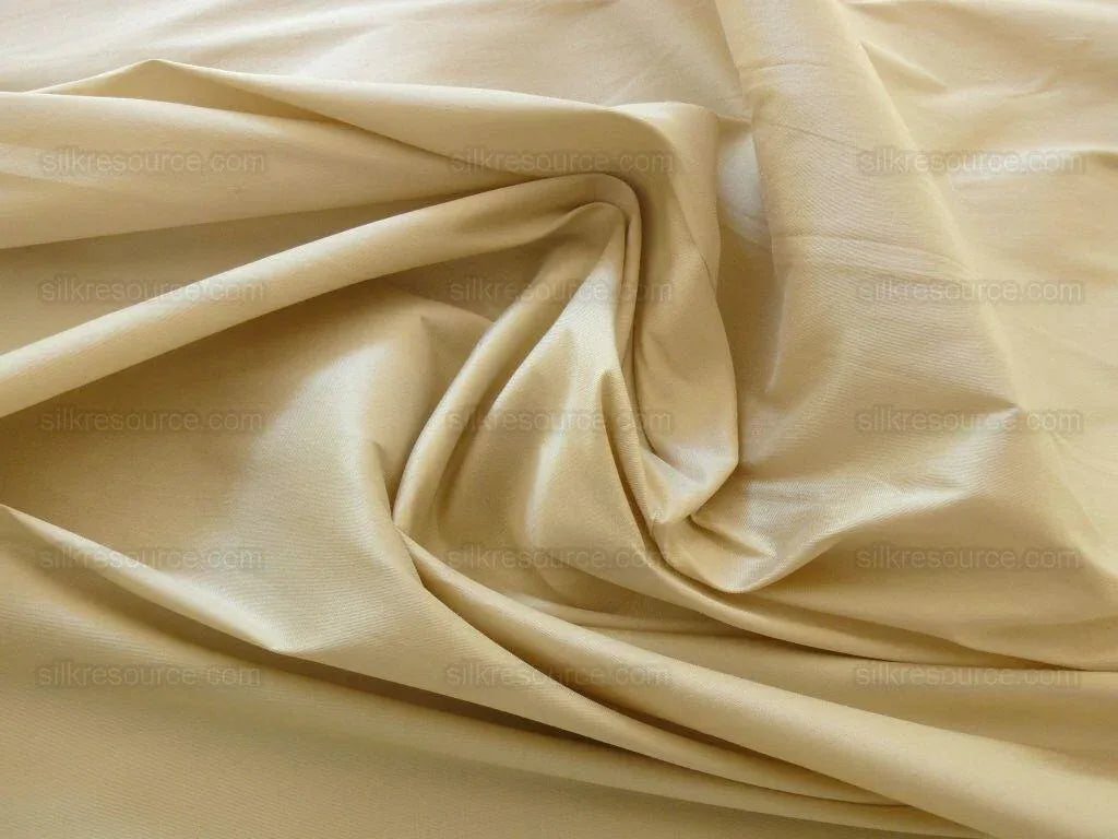 By ydScalamandre Adelaide Silk Taupe Beige Taffeta Pearly Light Weight MSRP USD 180/Y