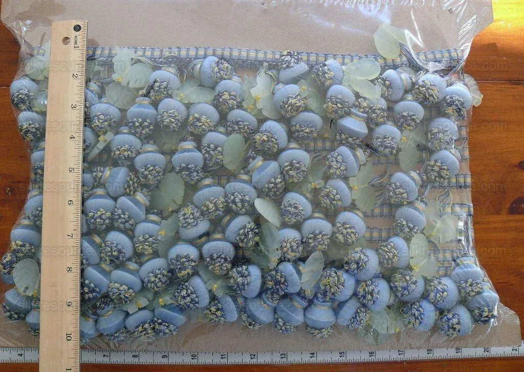 Bty Scalamandre Duchessa Jade Rooster Trim Bl/yw Silk MSRP USD 300+