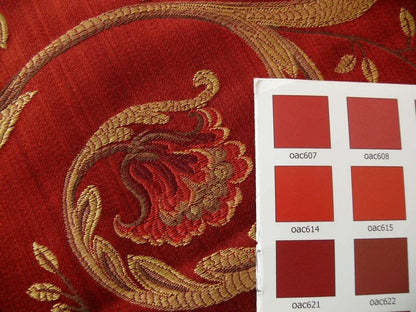 By Yd Coraggio Textile Donatello In Crimson Red Renaissance Florence  Silk Tapestry Red MSRP USD 538/Y