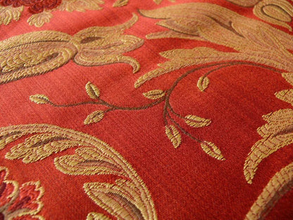 By Yd Coraggio Textile Donatello In Crimson Red Renaissance Florence  Silk Tapestry Red MSRP USD 538/Y