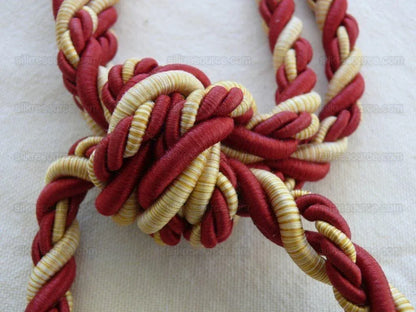 Scalamandre Duchessa Silk/jade Double Tieback Red Gold Yellow Jade MSRP USD 480/y