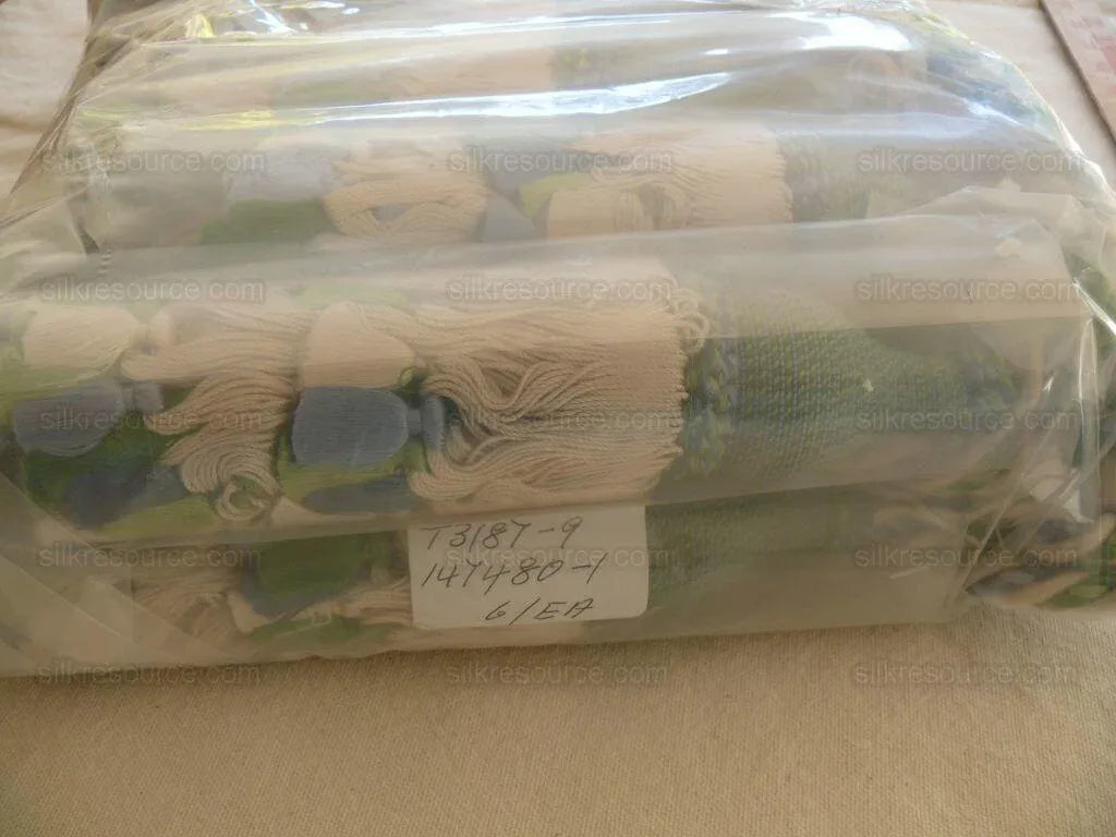 Scalamandre Lyon 100% Silk Tieback Green Blue