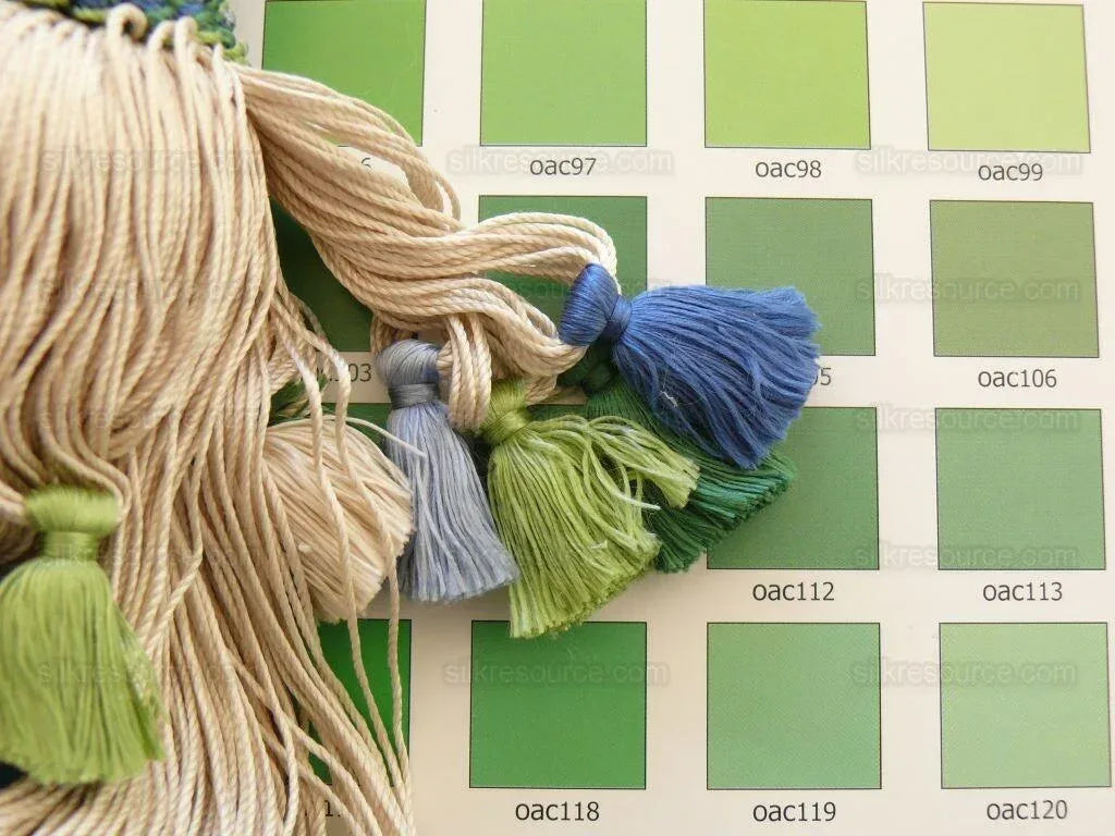 Scalamandre Lyon 100% Silk Tieback Green Blue