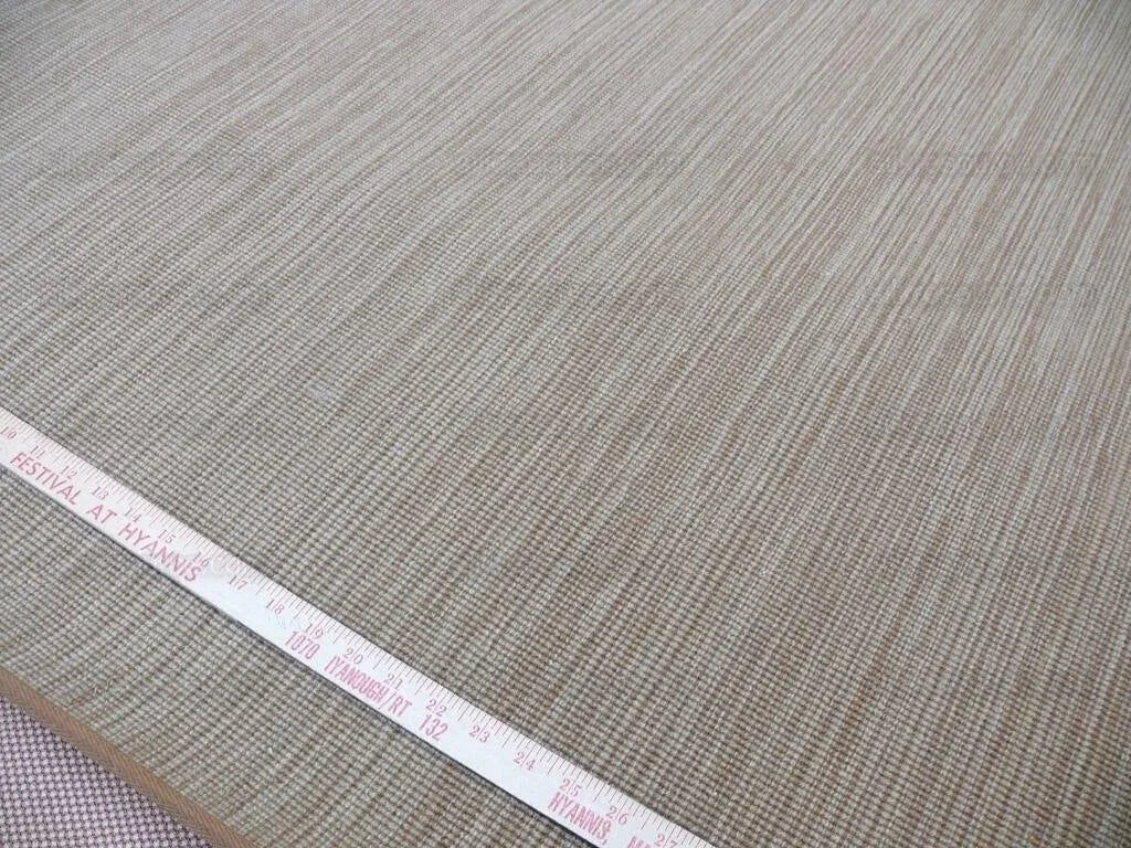 STARK SOLID FLAT WEAVE RUG 100% WOOL MEDIUM BROWN TAN 8'6"x5'6"