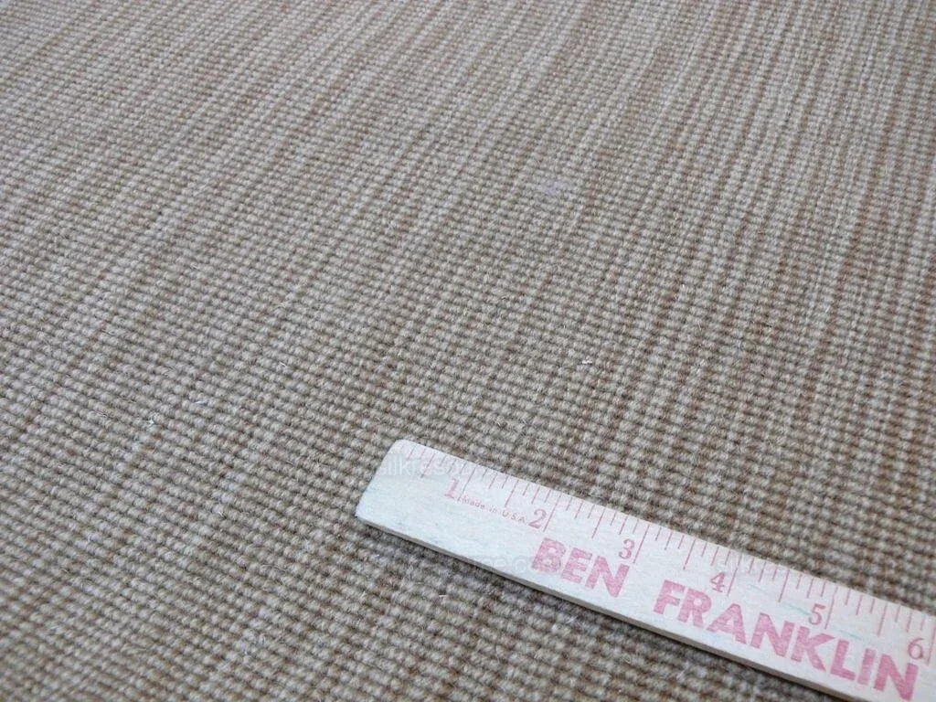 Stark Solid Flat Weave Rug 100% Wool Medium Brown Tan 8'6"x5'6"