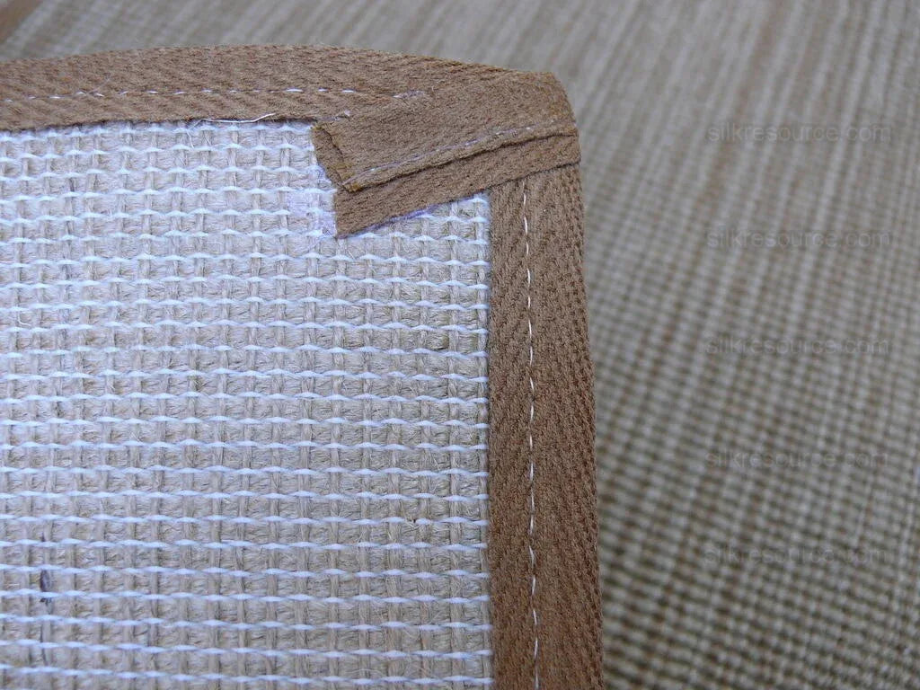 Stark Solid Flat Weave Rug 100% Wool Medium Brown Tan 8'6"x5'6"