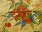 8.875Y EXOTIC COTTON PRINT BIRDS & LYCHEE FRUIT TREE YELLOW#1144