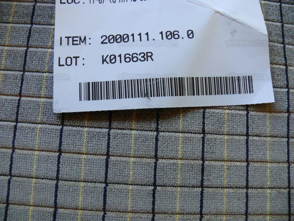 Lee Jofa Figaro Velvet Check "truffle" Grey Check Fr Italy Bty