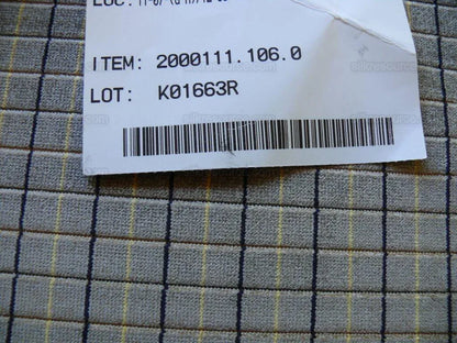 Lee Jofa Figaro Velvet Check "truffle" Grey Check Fr Italy Bty