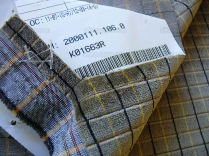 Lee Jofa Figaro Velvet Check "truffle" Grey Check Fr Italy Bty