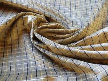 Lee Jofa Figaro Velvet Check "truffle" Grey Check Fr Italy Bty