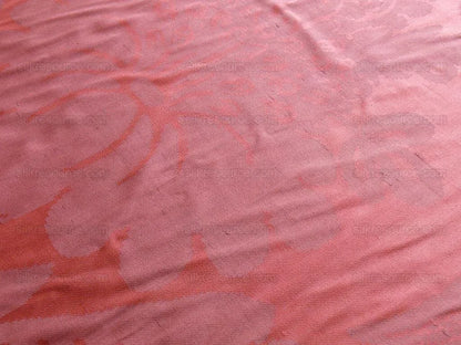 Antique Bolt! 20y 100% Silk Damask Hunter Damask Burgundy Red