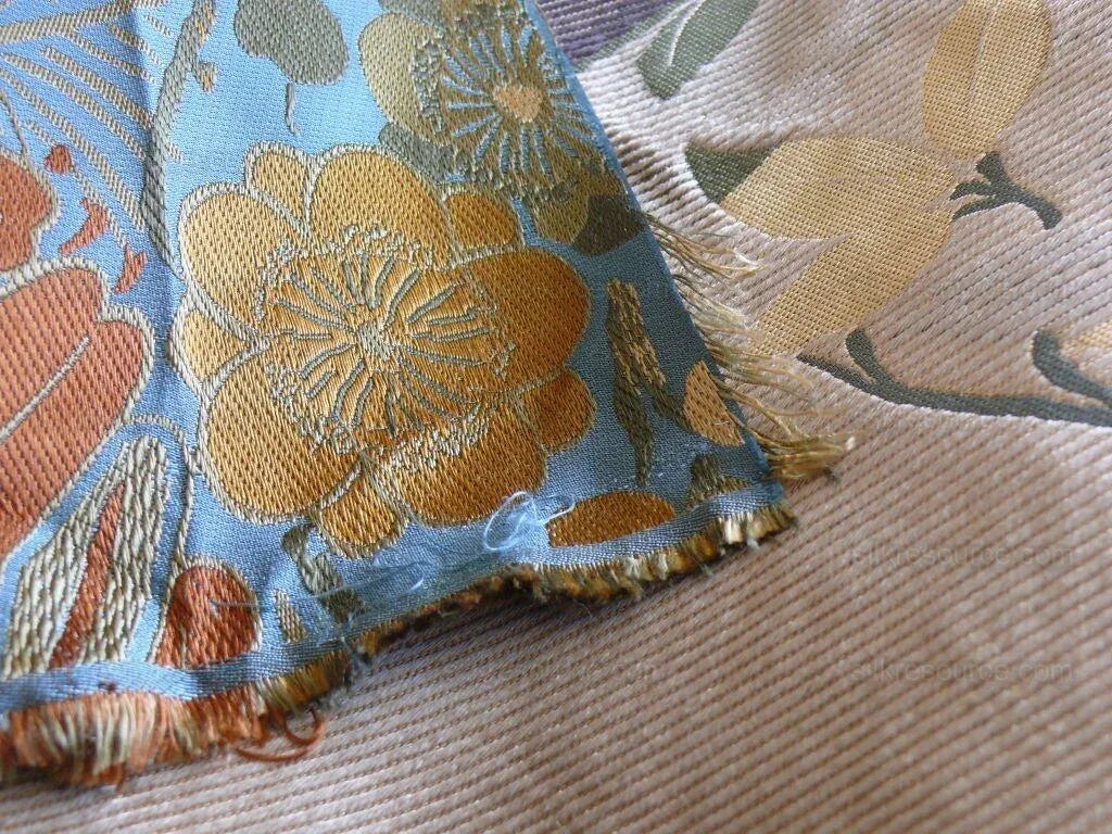 1.2Y Kravet Coutour Imperial Kimono Silk Lampas Mineral Blue MSRP USD 270/Y