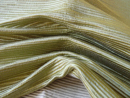 DESIGNER SILK WIDE RIBBED AQUA GREEN STUNNING 2.2lbs/YARD!