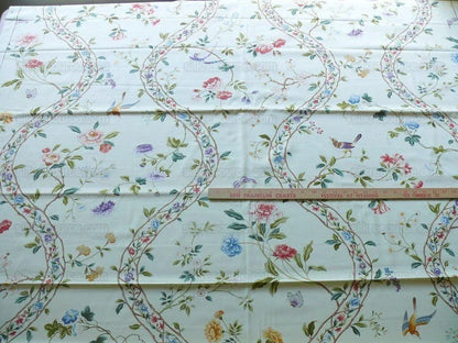 1.05y Brunschwig &amp; Fils Silk Road Bird Flower Butter Pale Y