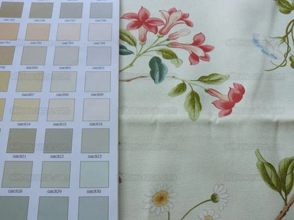 1.05y Brunschwig &amp; Fils Silk Road Bird Flower Butter Pale Y