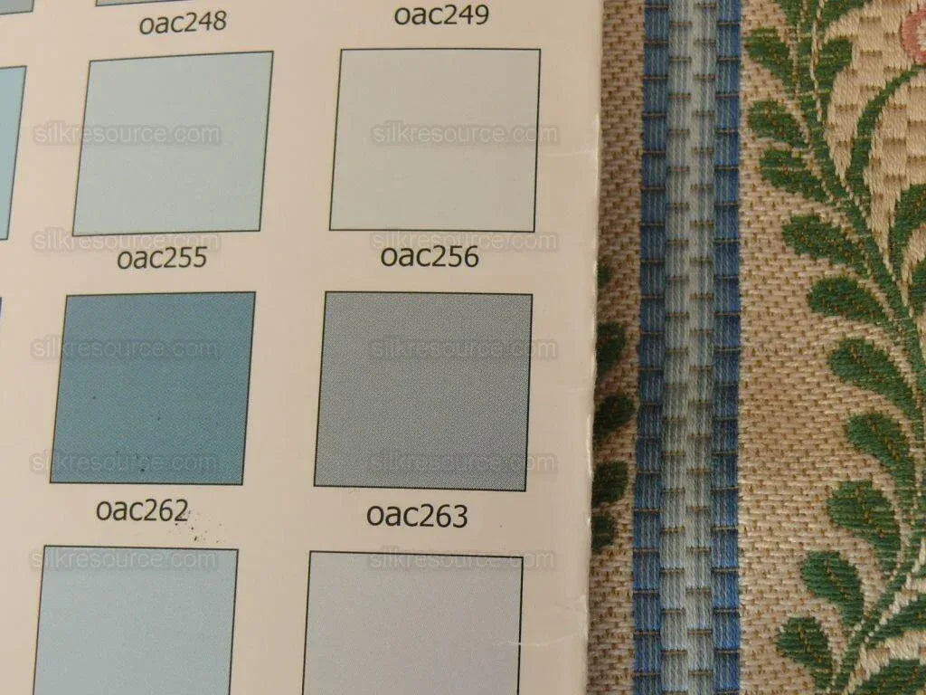 1.8y Scalamandre Green Red Pink Lace Lampas On Bronze "zoe"