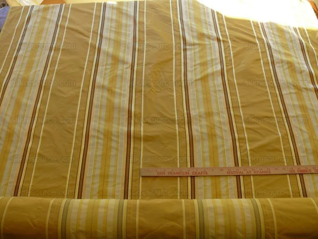 Kravet Couture 100% Silk Porto Fino "golden Glow" Stripe MSRP USD195