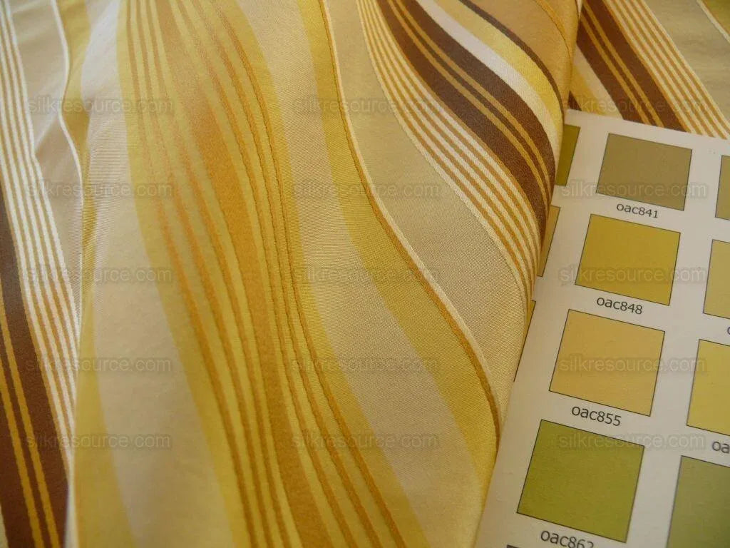 Kravet Couture 100% Silk Porto Fino "golden Glow" Stripe MSRP USD195