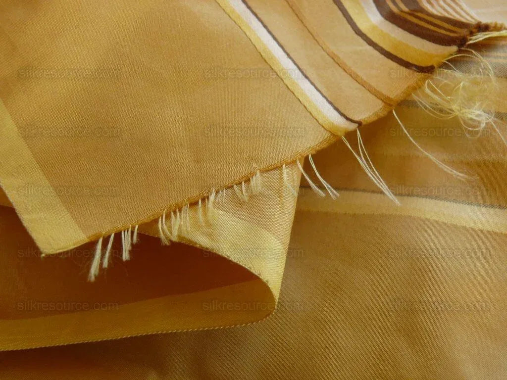 Kravet Couture 100% Silk Porto Fino "golden Glow" Stripe MSRP USD195