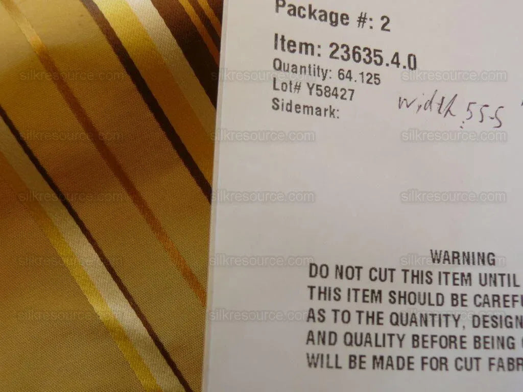 Kravet Couture 100% Silk Porto Fino "golden Glow" Stripe MSRP USD195