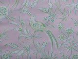 SCALAMANDRE "AVIARY" WALLPAPER BIRD CHINIOSERIE PINK SINGLE ROLL
