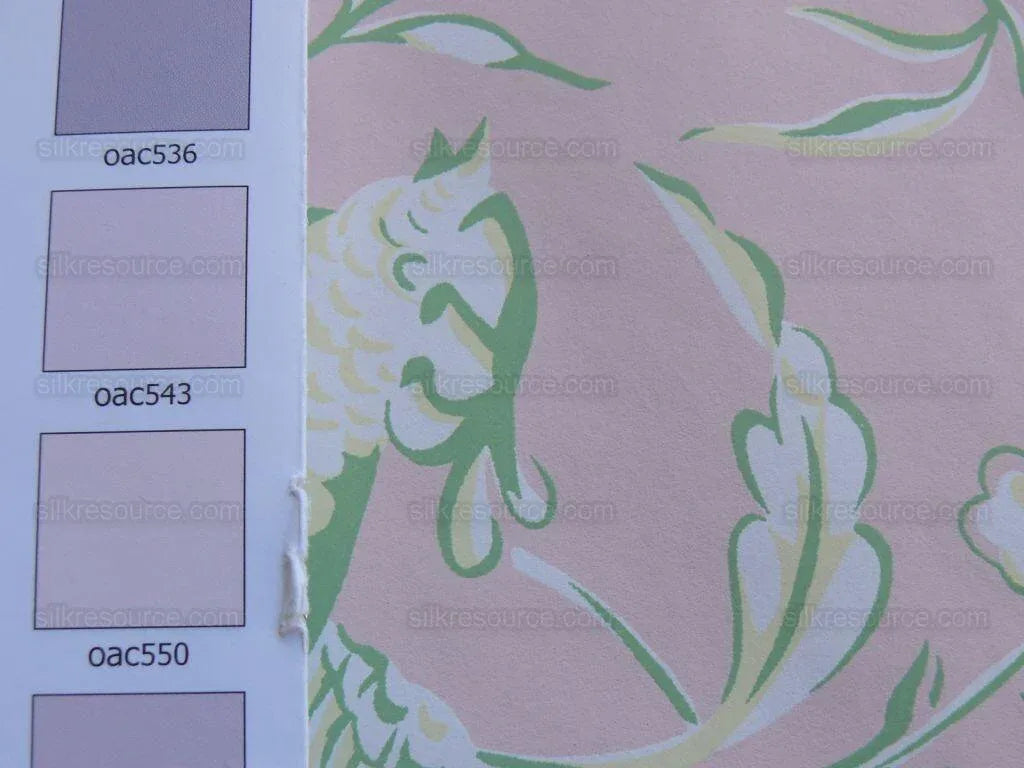 Scalamandre "aviary" Wallpaper Bird Chinioserie Pink Single Roll