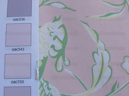 Scalamandre "aviary" Wallpaper Bird Chinioserie Pink Single Roll