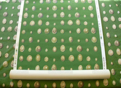 Scalamandre Bon Oeuf Trompe L'oeil Library Green Print Bty