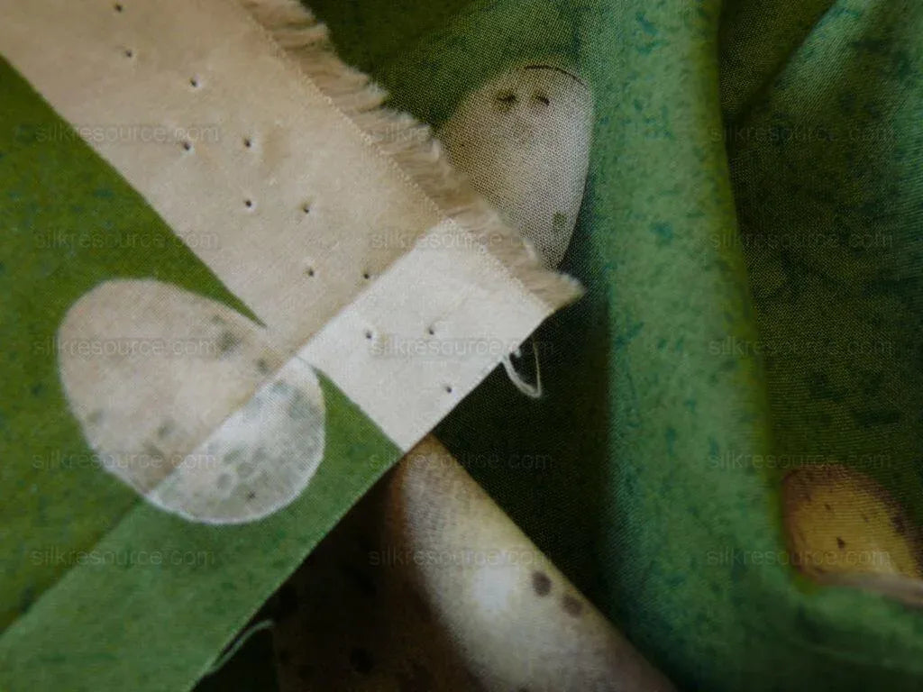 Scalamandre Bon Oeuf Trompe L'oeil Library Green Print Bty