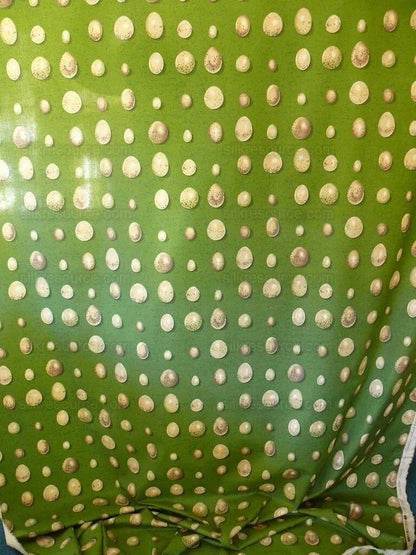Scalamandre Bon Oeuf Trompe L'oeil Library Green Print Bty