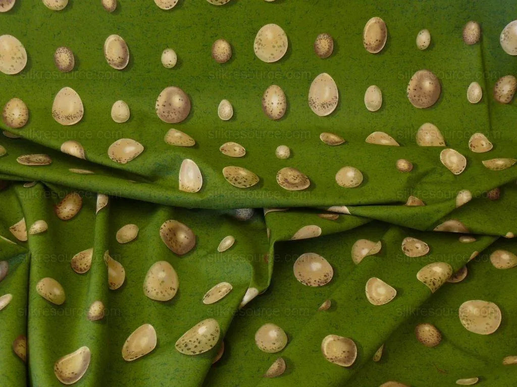 Scalamandre Bon Oeuf Trompe L'oeil Library Green Print Bty