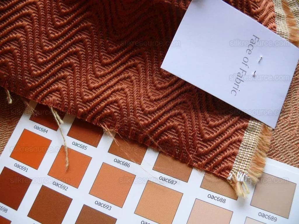 Scalamandre Samba Pumpkin Dark Orange Textured Cotton Rayon Very Heavy Fruity Autumn MSRP USD 172/y