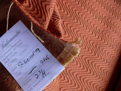 Scalamandre Samba Pumpkin Dark Orange Textured Cotton Rayon Very Heavy Fruity Autumn MSRP USD 172/y