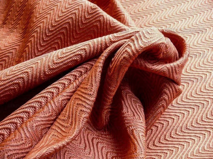 Scalamandre Samba Pumpkin Dark Orange Textured Cotton Rayon Very Heavy Fruity Autumn MSRP USD 172/y