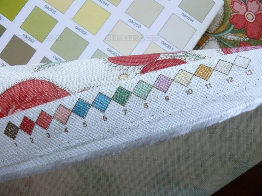 5.7y Scalamandre "gillian" Printed Linen Foliage Jacobean Red MSRP USD239/y