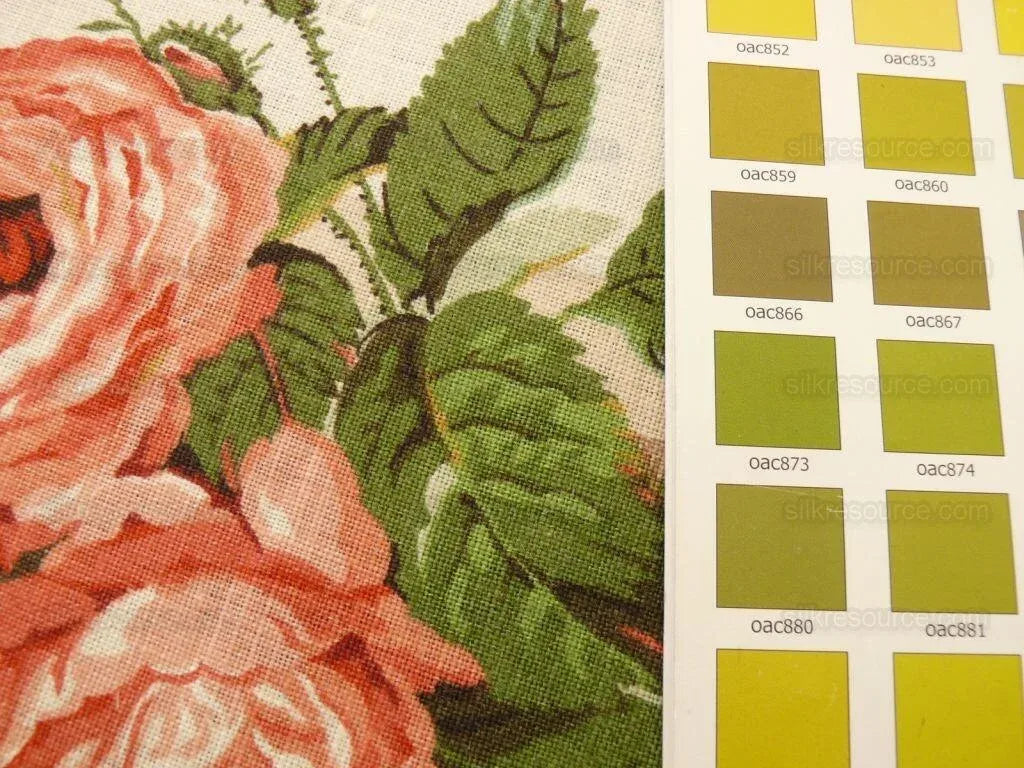 Lee Jofa Gingham Ribbon Print &amp; Rose Linen "tan" Tromp L'oei