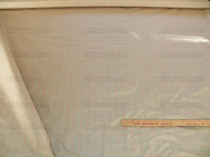 Lee Jofa Stately Silk Taffeta Plaid Peony Pink Green MSRP USD 299/Y