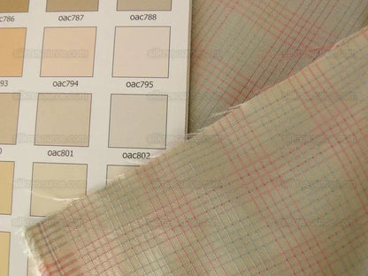 Lee Jofa Stately Silk Taffeta Plaid Peony Pink Green MSRP USD 299/Y