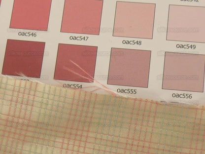 Lee Jofa Stately Silk Taffeta Plaid Peony Pink Green MSRP USD 299/Y