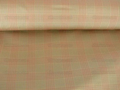 Lee Jofa Stately Silk Taffeta Plaid Peony Pink Green MSRP USD 299/Y