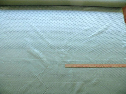 Scalamandre "regency" Green Silk Satin Jacquard Mini Flower Mint
