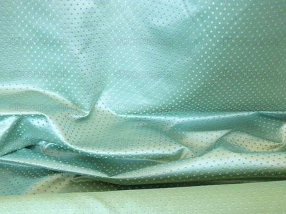 Scalamandre "regency" Green Silk Satin Jacquard Mini Flower Mint