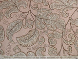 SCALAMANDRE WALLACE LINEN PRINT FROM UK PINK BROWN MSRP$160/Y BT
