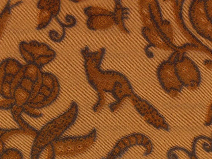 Scalamandre Animals Cut Velvet Tobacco Unicorn Horse Fox Rt$284/