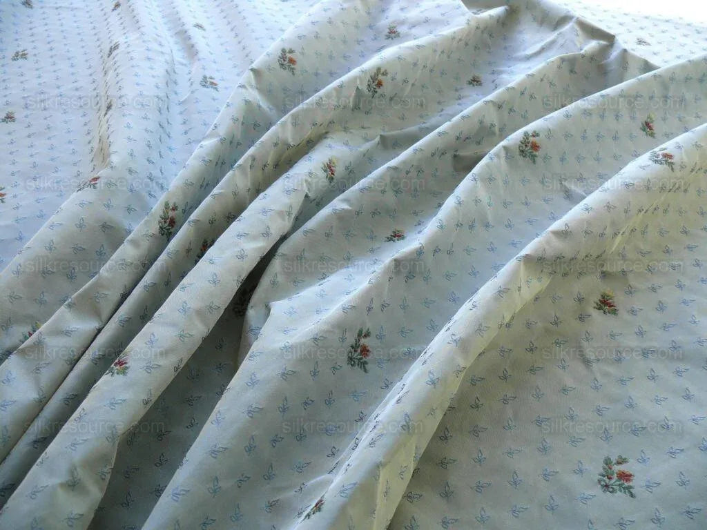 Lee Jofa Samantha Silk Petite Fluer Larkspur Blue Silk Taffeta M